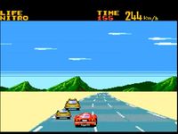 une photo d'Ã©cran de Battle Outrun sur Sega Master System